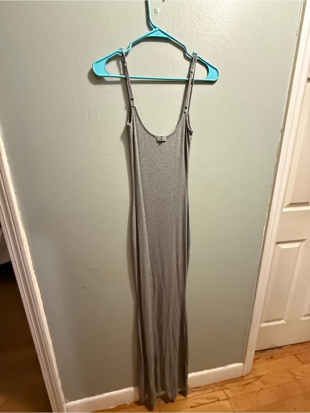 Gray Sleeveless Maxi Dress - Casual Slip Dress